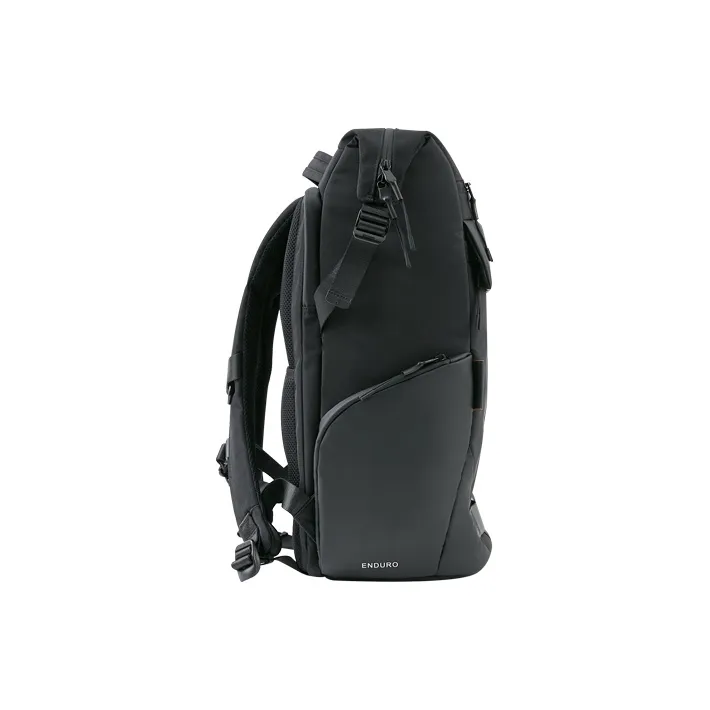 ECHOLAC Fabric Backpack Medium Size Unisex Black-4