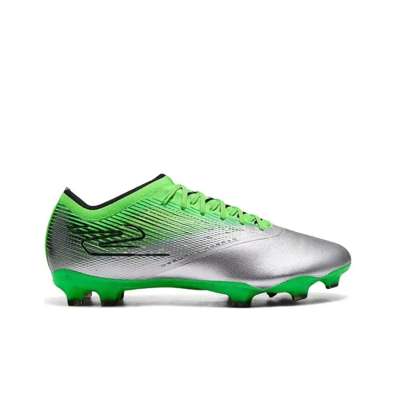 Skechers MEN'S GO BASKETBALL Artificial Ground Slip Resistant Coverage Soccer Shoes Men's Silver Green-1