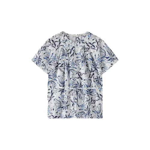 MARC OPOLO Shirts Women's Blue And White Porcelain Print