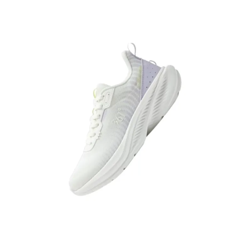 361° Cushioned Slip-Resistant Low-Top Casual Running Shoes Women's White Purple-1