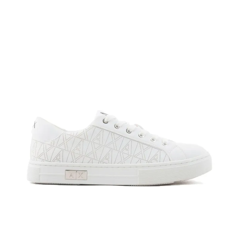 ARMANI EXCHANGE Logo-pattern Perforated Sneakers-1