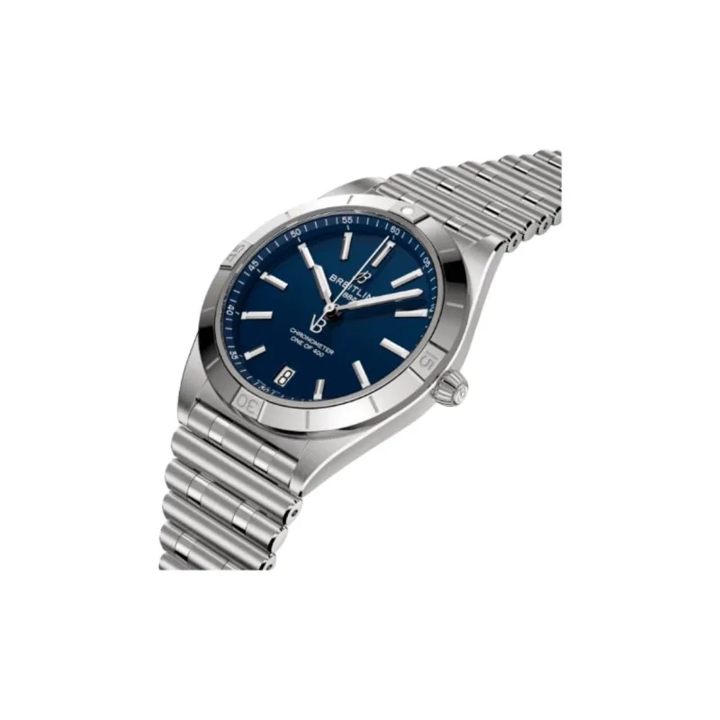 BREITLING Mechanical Chronograph Collection Automatic Mechanical Movement Women's Watch Watch 36mm Blue Dial-4