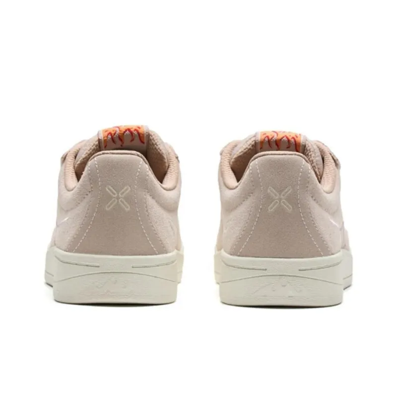 XTEP Anti Slip Wear Resistant Low Top Skateboard Shoes Women's Pink-4