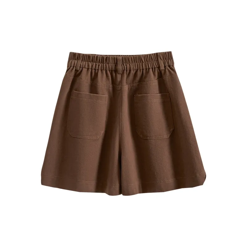 TOUCH Casual Shorts Women's Coffee-1