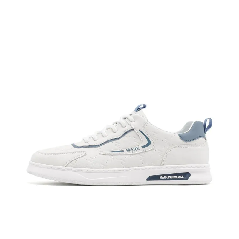 FAIRWHALE Low Top Stylish Skateboarding Shoes Men's White-11