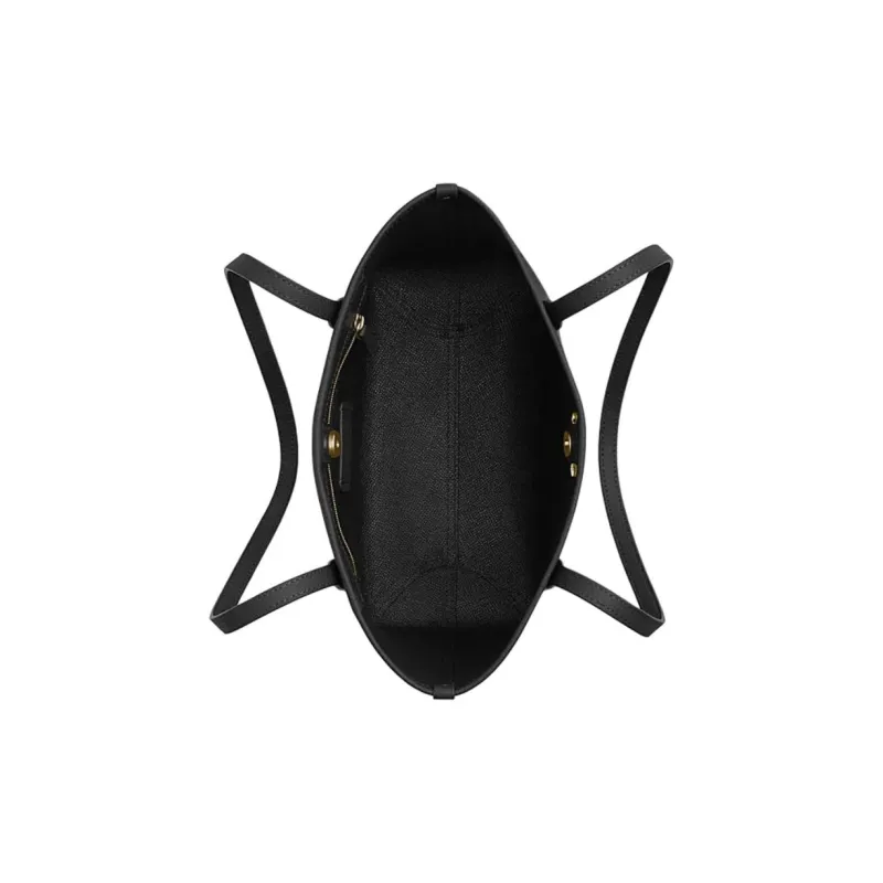 COACH City Cow Split Leather Tote Bag, Shopping Bag, Handbag, Shoulder Bag Women's Black-4