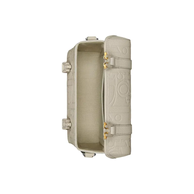DIOR Hit The Road Grained Calfskin Messenger Bag, Shoulder Bag, Crossbody Bag Men's Beige-4