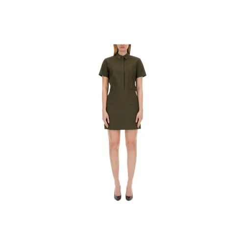 THEORY Short-Sleeved Dresses Women's Green