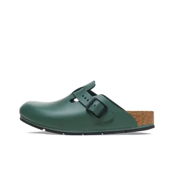 Birkenstock Boston Wrap toe Slippers Unisex Green Narrow Fit