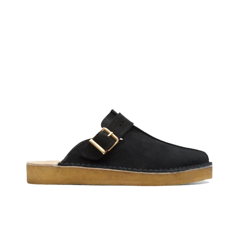 Clarks Closed Toe Slippers Men's Black-1