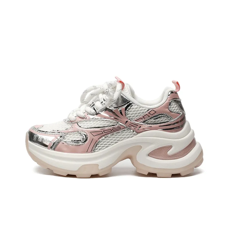 Zun'er Cushioning Anti Slip And Wear Resistant Low Top Chunky Sneakers Women's-6