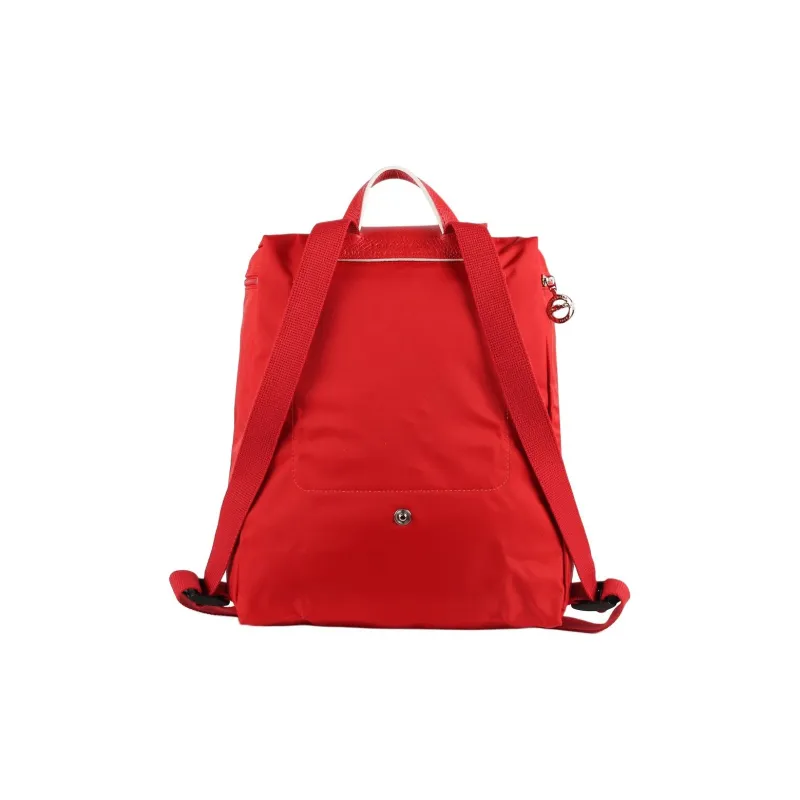 LONGCHAMP Le Pliage Fabric Backpack Regular Women's Vermilion-3