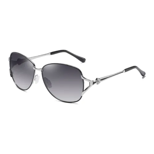 PRETTYALLUSION Oval Sunglasses Women's