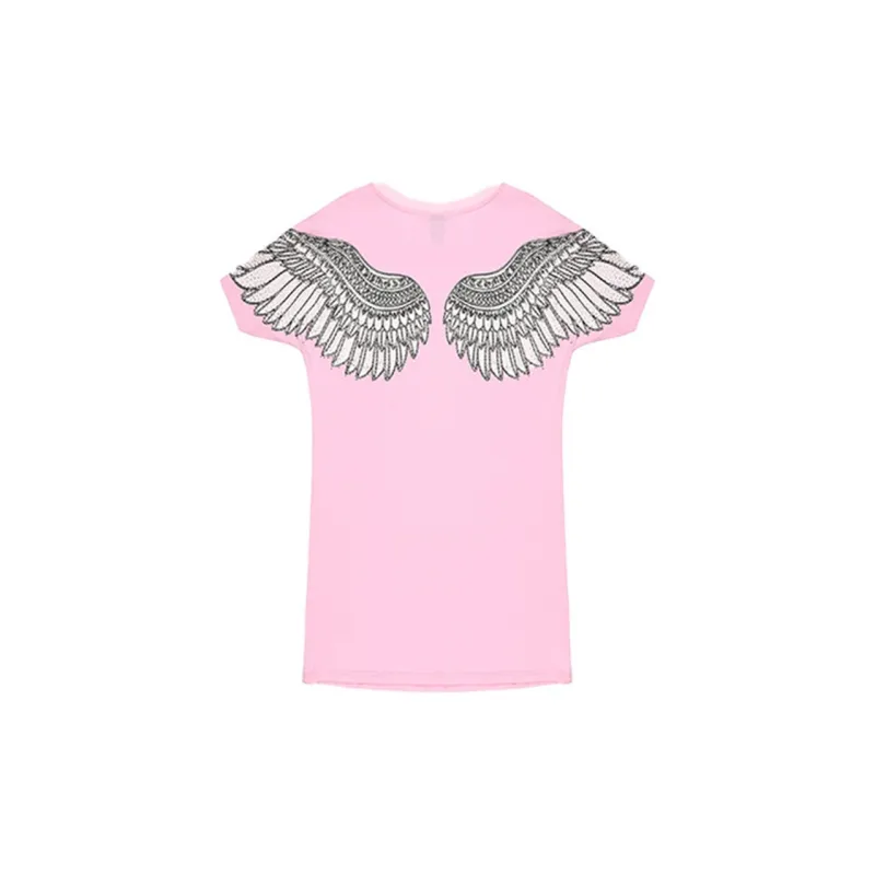 TCH Short Sleeved Dresses Women's Pink-1