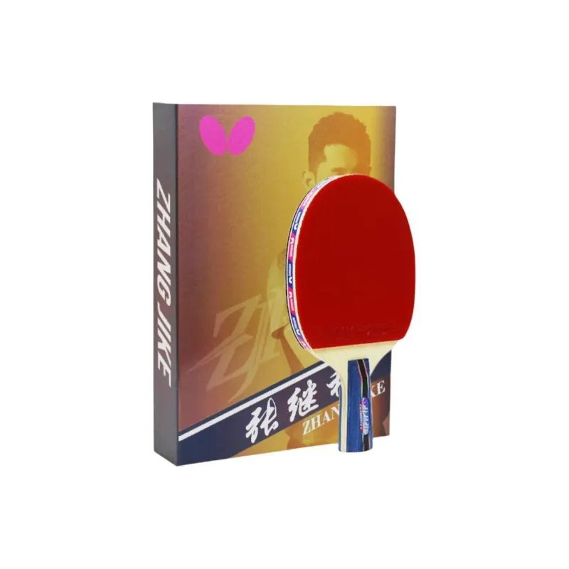 Butterfly Ping Pong Paddles Unisex All Wood With Carbon Fiber Black Red-1