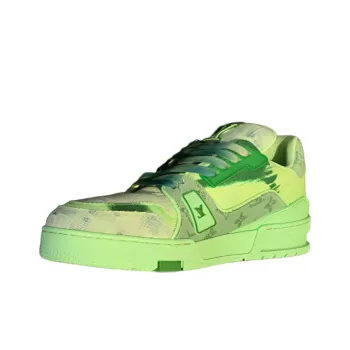 LOUIS VUITTON Trainer Low Top Skateboard Shoes Unisex Green