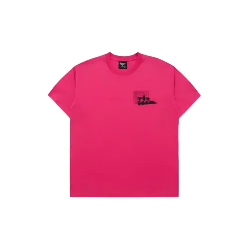 Acme De La Vie Flying Girl Police Co-brand Series T-Shirts Unisex Pink