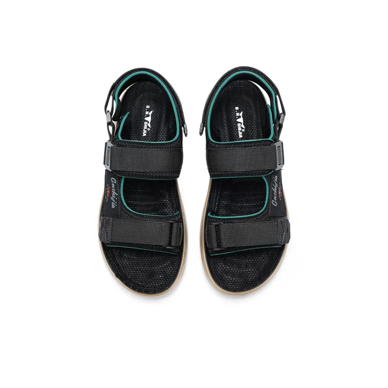 G.N.SHIJIA Beach Sandals Men Black Gray/Black Green-12