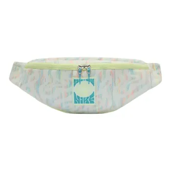 Nike Heritage Fabric Shoulder Bag Crossbody Bag Fanny Pack Regular Unisex White & Light Yellow Green & Cactus Green