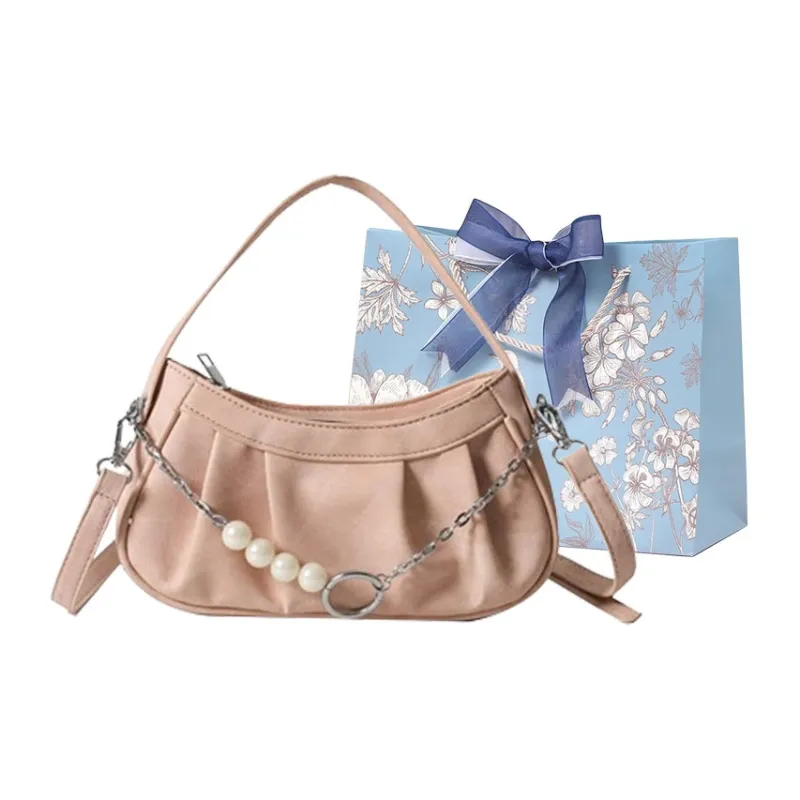 REDOO PU Shoulder Bag Regular Women's Ecru/Gray/Blue/Pink-18