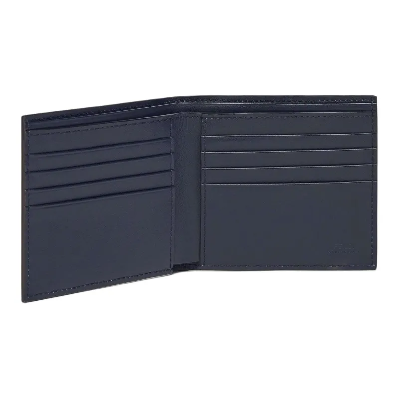 FENDI FF Canvas With Leather Wallet Men's Blue-2