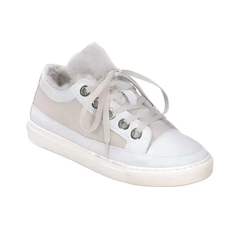 Inuikii Low-Top Skateboard Shoes Women's Ecru-2