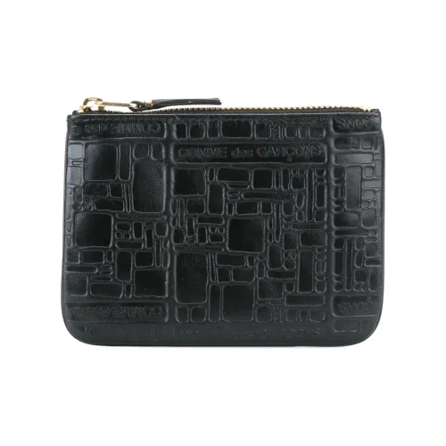 CDG Calfskin Wallet Women's Black