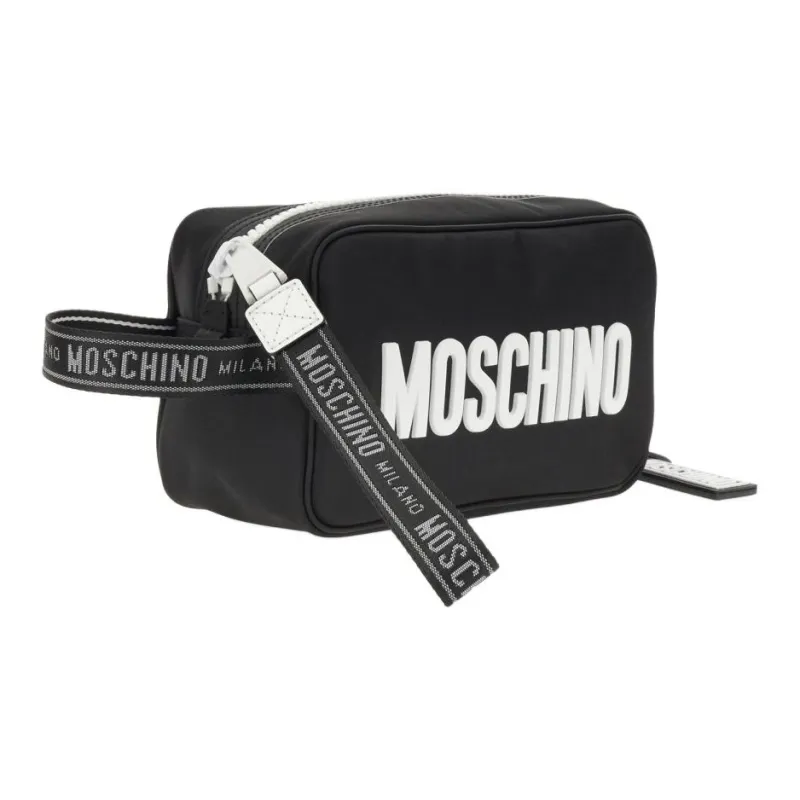 MOSCHINO Polyamide Makeup Bag Men's Black-2