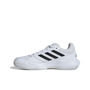 Adidas GAMECOURT 2 Cushioning Anti Slip And Wear Resistant Low Top Tennis Shoes Unisex White Black