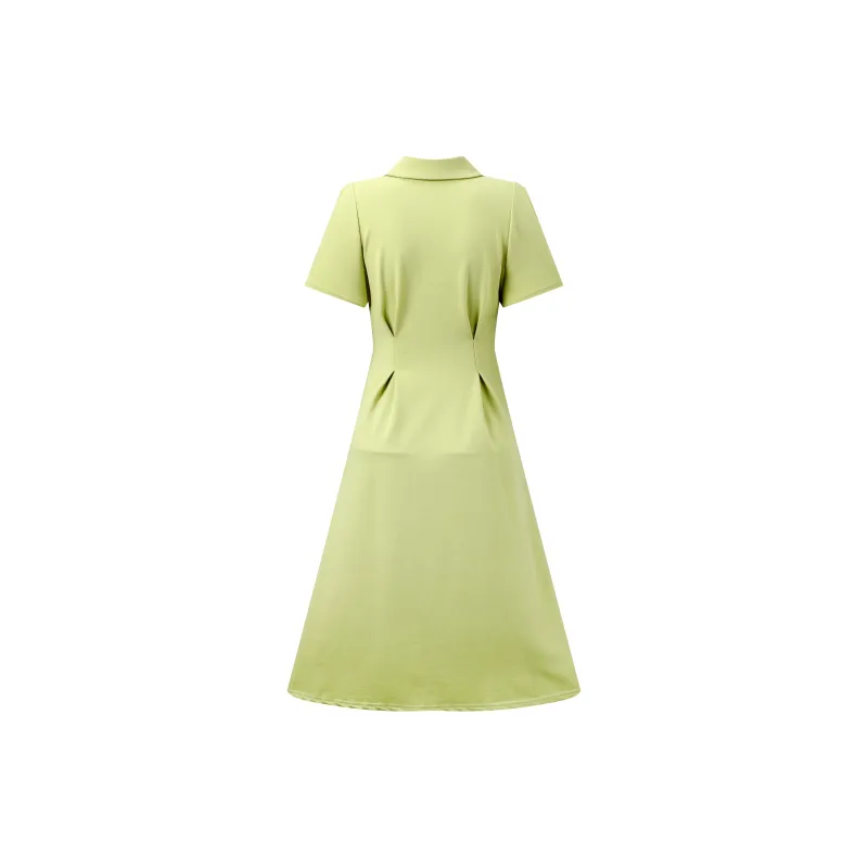 MRR&CO. Short Sleeved Dress Women's Green-1