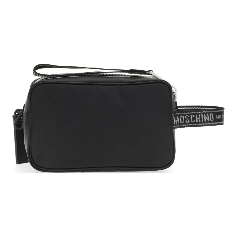MOSCHINO Polyamide Makeup Bag Men's Black-4