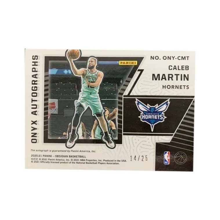 PANINI Caleb Martin 2020 21 Obsidian Signature Sticker 14/25 Low Serial Star Card Product Access Sports Cards 1 Pc-1