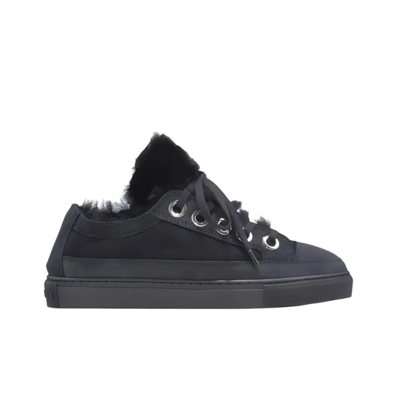 Inuikii Low-Top Skateboard Shoes Women's Black-1