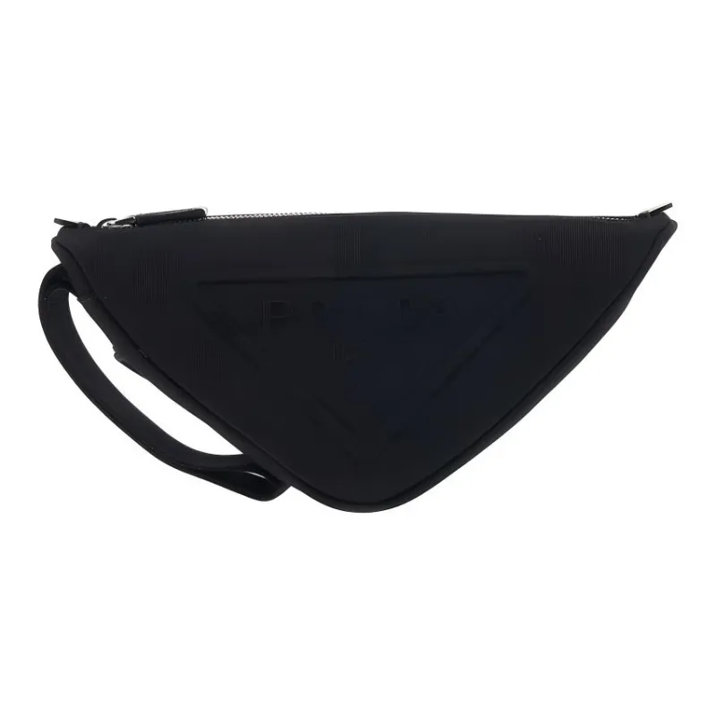 PRADA 100% Cotton Clutch Regular Unisex Black-2