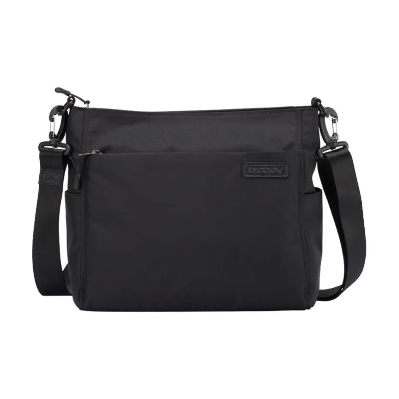 ROCKWAY Cordura Nylon Messenger Bag, Shoulder Bag, Crossbody Bag Unisex Black-0