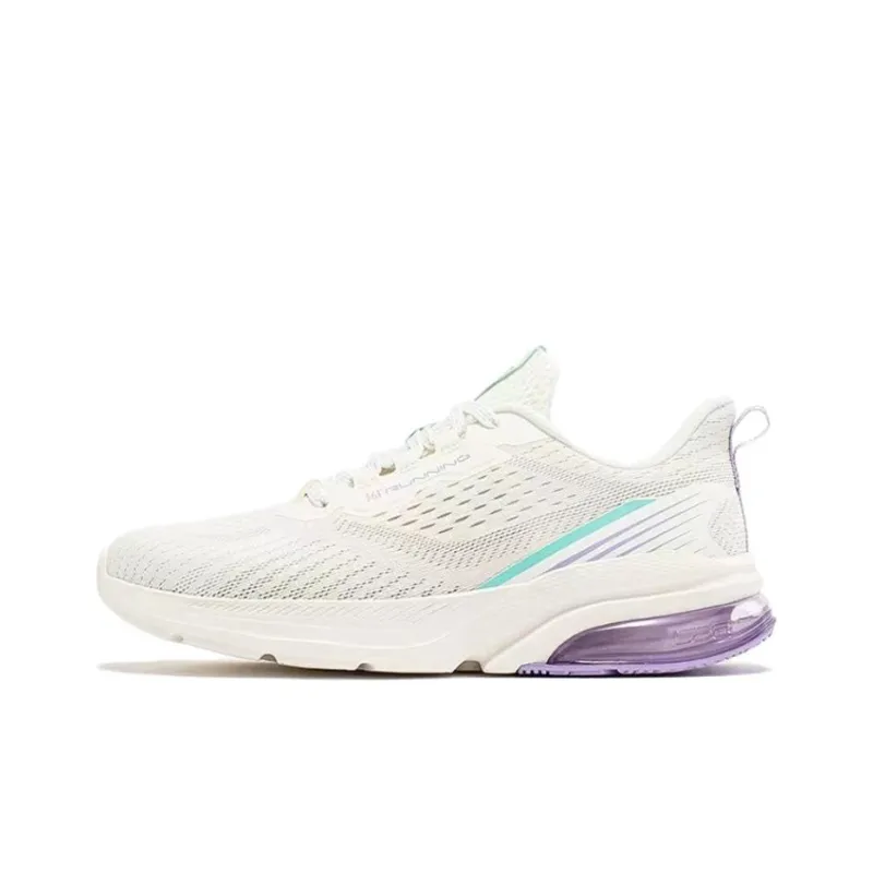 361° Cushioning And Breathable Low Top Running Shoes Women's White-0