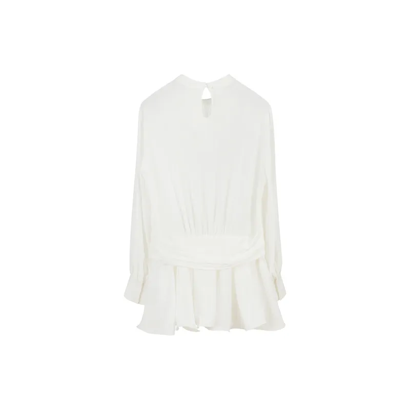 NancyCavally Long Sleeved Dresses Women's White-1