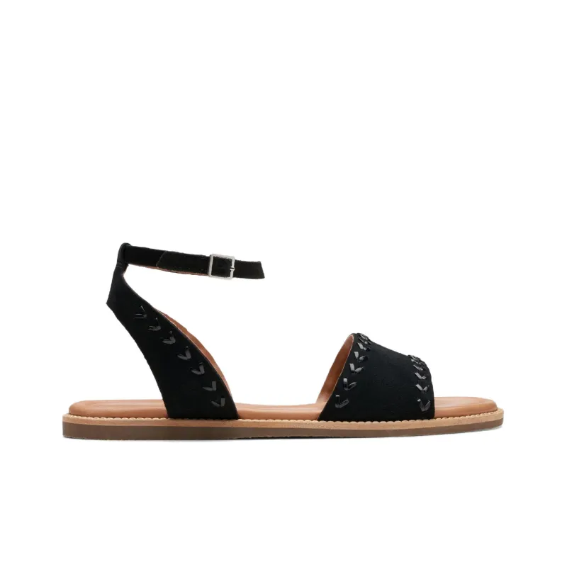 Clarks One Strap Sandals 2cm Women's Black-1