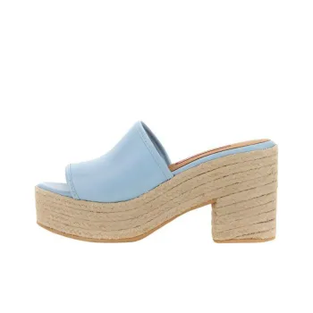 MOSCHINO JEANS 105mm Raffia-sole Platform Mules