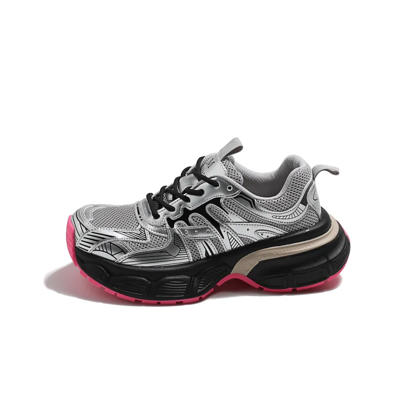 MIS. DANNY Breathable Slip-Resistant Low-Top Chunky Sneakers Women's-0