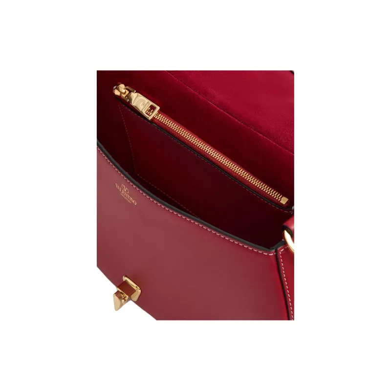Valentino Calfskin Crossbody Bag Shoulder Bag Women's Red-6