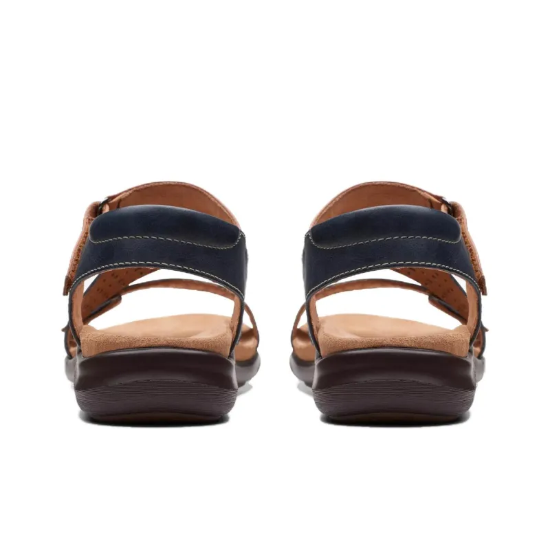 Clarks Beach Sandals Women's Marine Blue-4