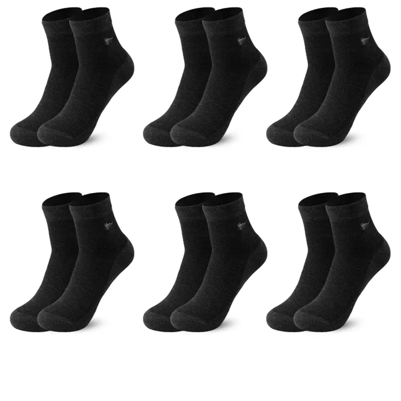 SEPTWOLVES Mid Calf Socks Men's 6 Pairs Gift Box Sets+Shopping Bag-0