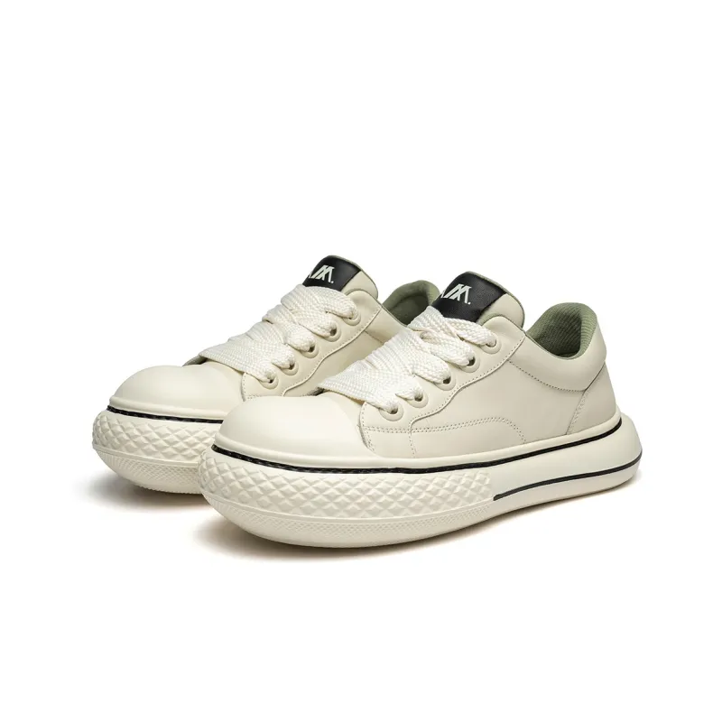 Anthony Miles Low Top Skateboard Shoes Men's White-2