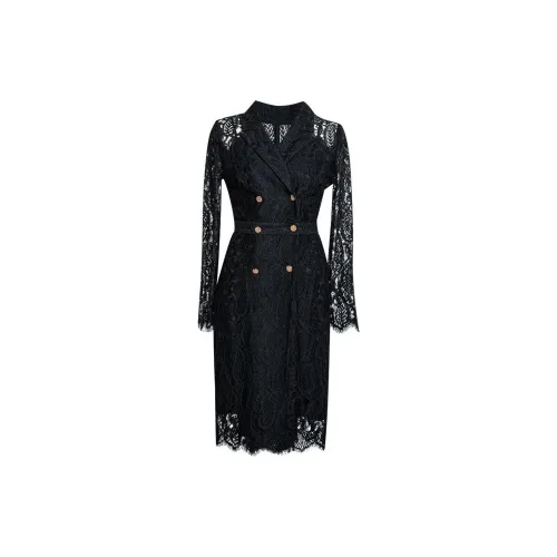 ROEYSHOUSE Long Sleeved Dress Women's Black