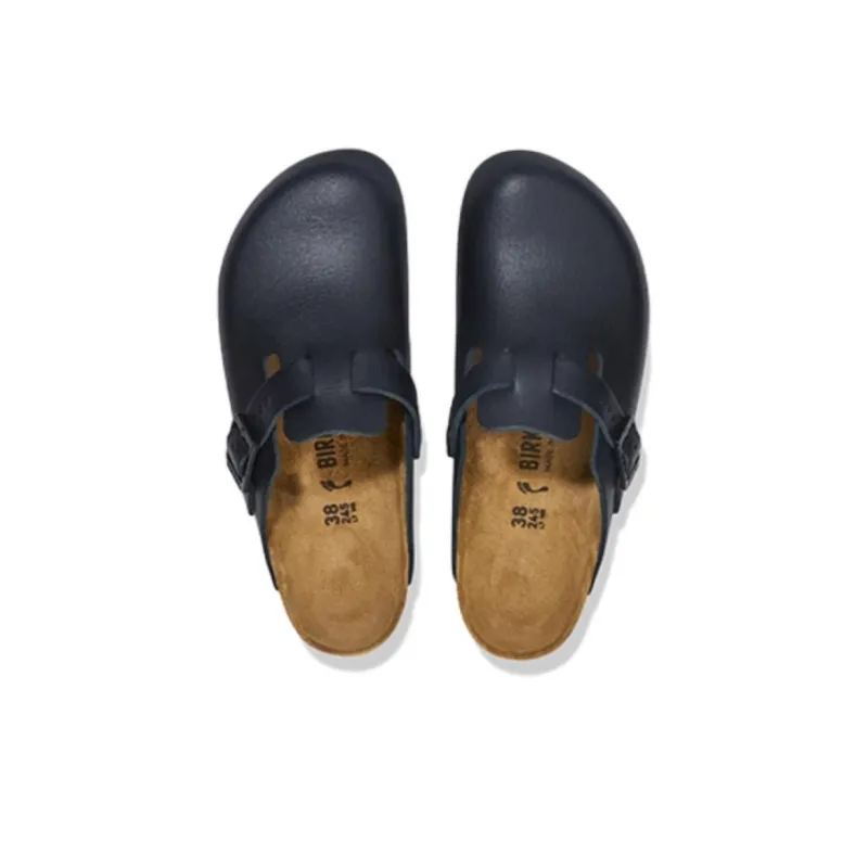 Birkenstock Boston Pro Natural Leather Sandals 'black'-4