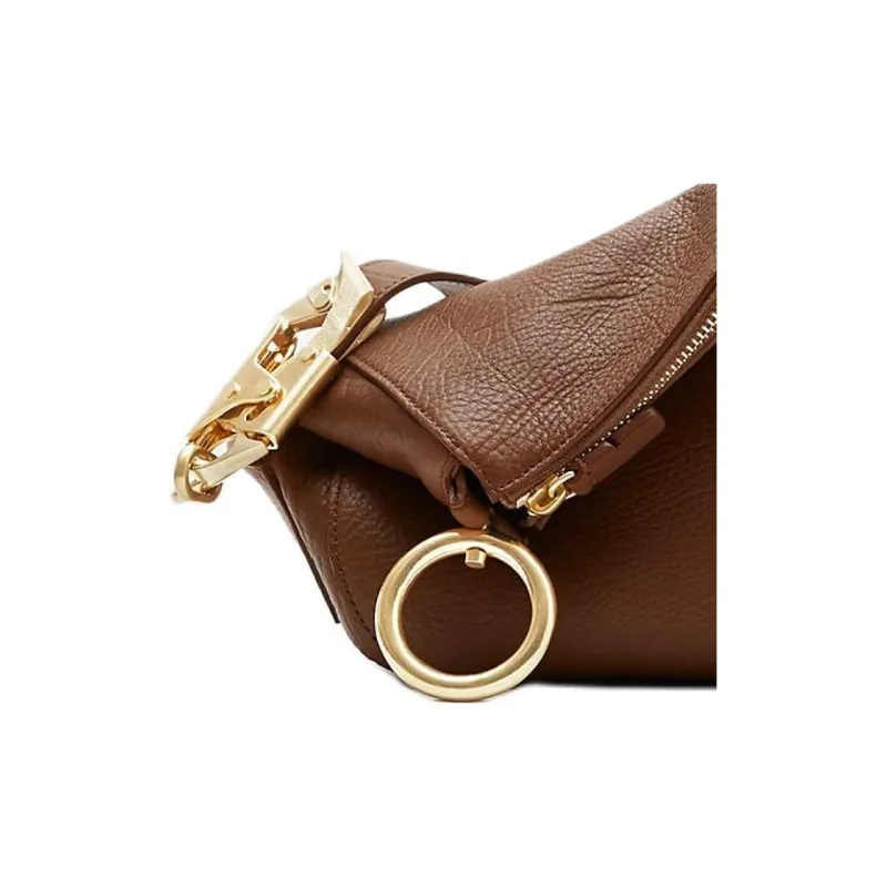 Burberry Knight Grain Calfskin Shoulder Bag, Crossbody Bag Trumpets Women's Hazelnut Brown-5