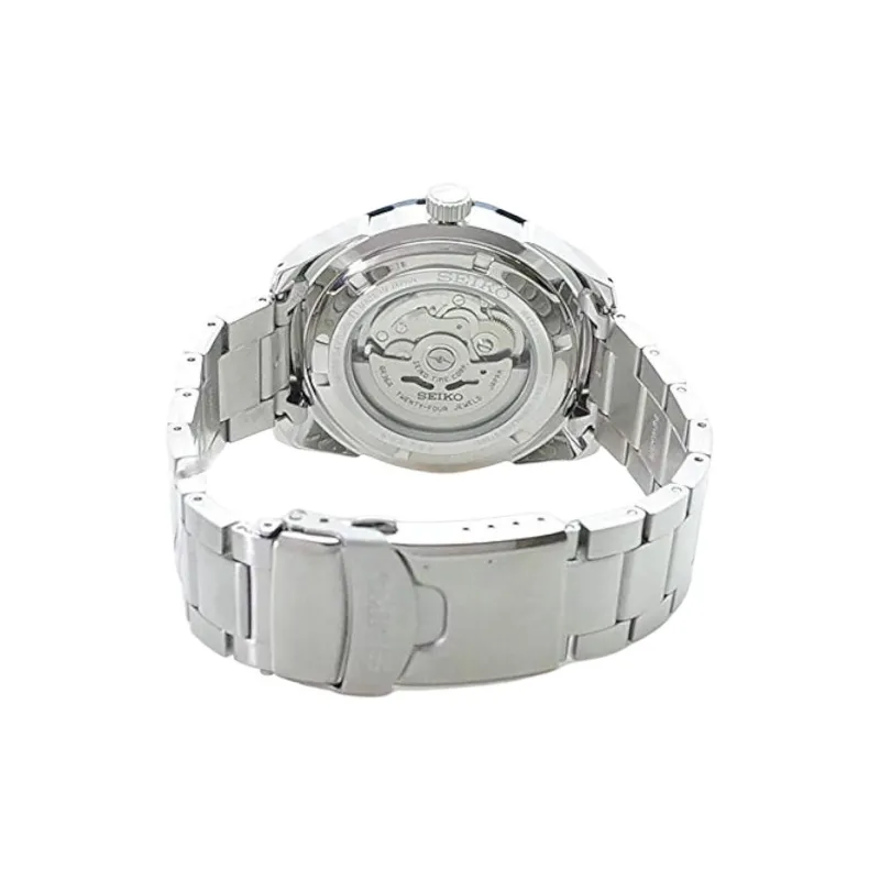 SEIKO Seiko5 Automatic/Manual Mechanical Movement Stainless Steel Strap Watch 46mm Men's Watches Blue Dial-1