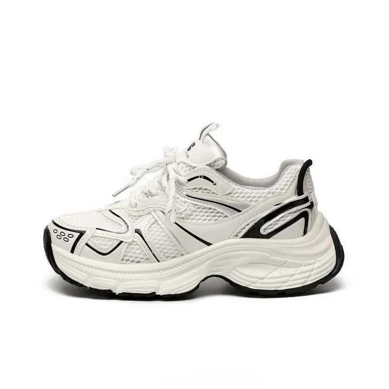 Zun'er Cushioning Anti-Slip And Wear-Resistant Low-Top Chunky Sneakers Women's-5