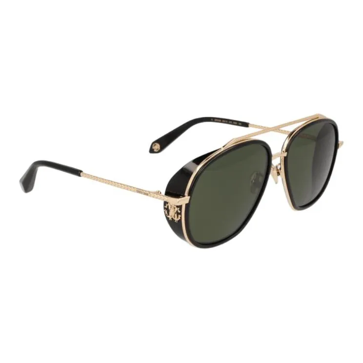 Roberto Cavalli Metal Aviator Sunglasses Women's Gold-2